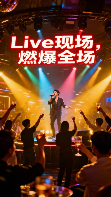 生成50张西安商务娱乐KTV的照片，图片加入一些文字预览效果