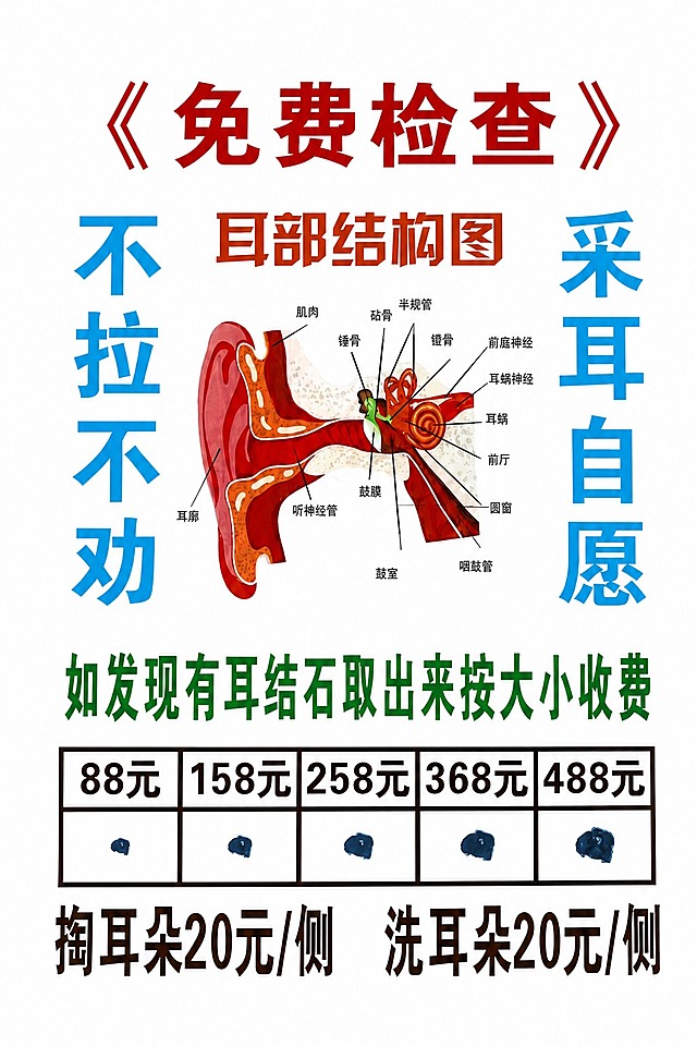去掉图片四周的蓝色背景边缘和透明塑料边框，只保留中间的白色价目表海报内容，海报边缘整齐干净，背景为纯白色