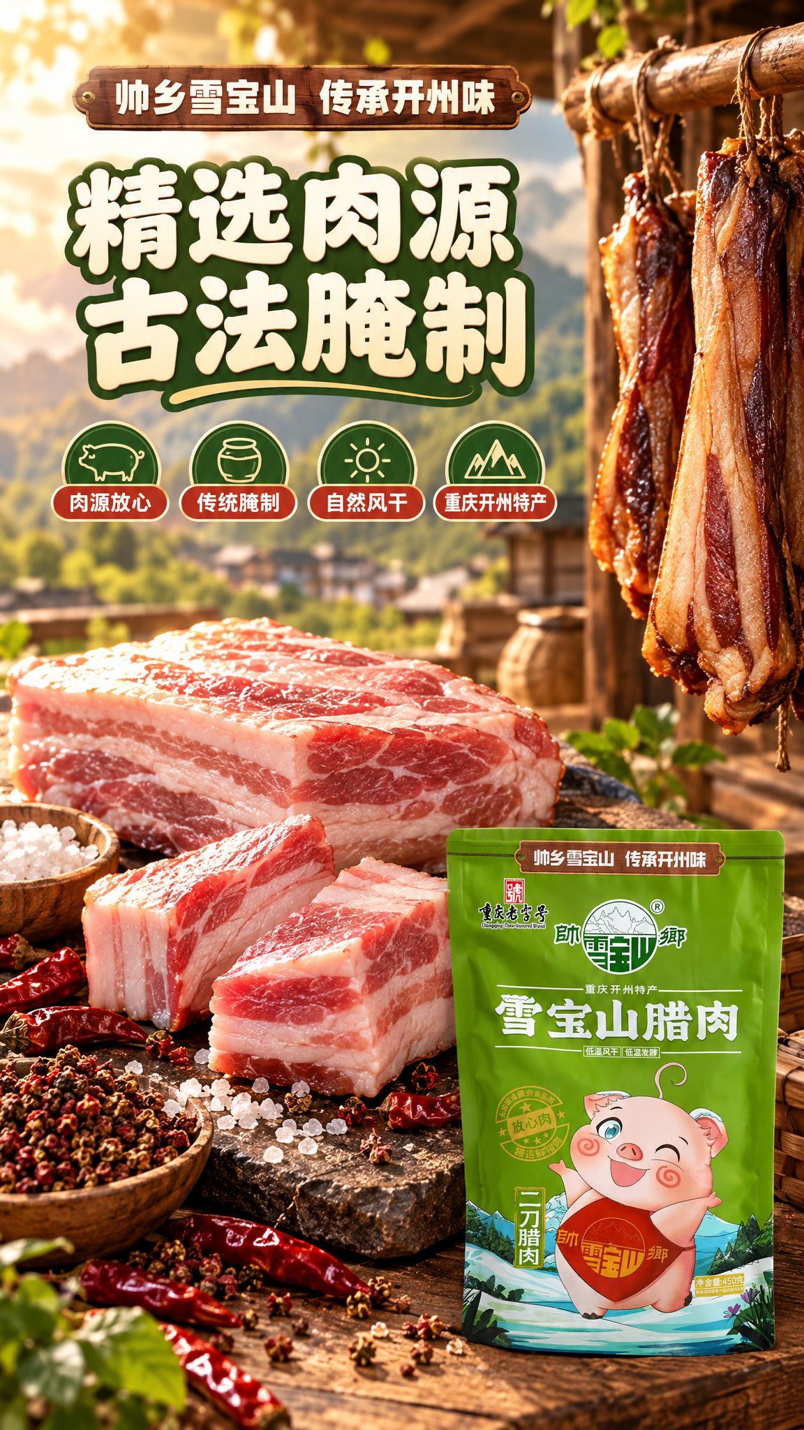 抖音详情页成分与产地页（9:16竖版，中文，暖调食欲实拍）：俯… - 图片创意预览