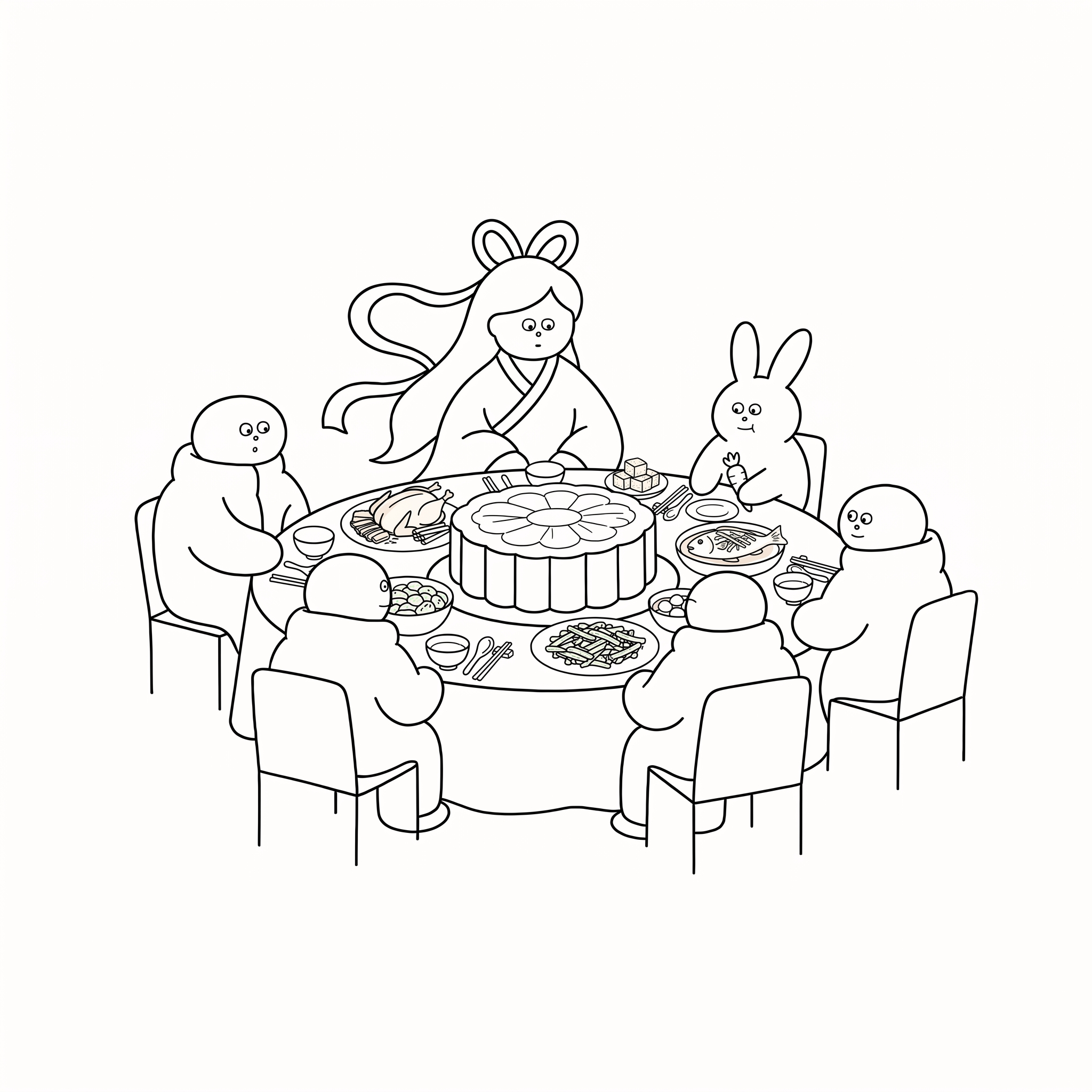 要黑白的线稿 - 图片创意预览