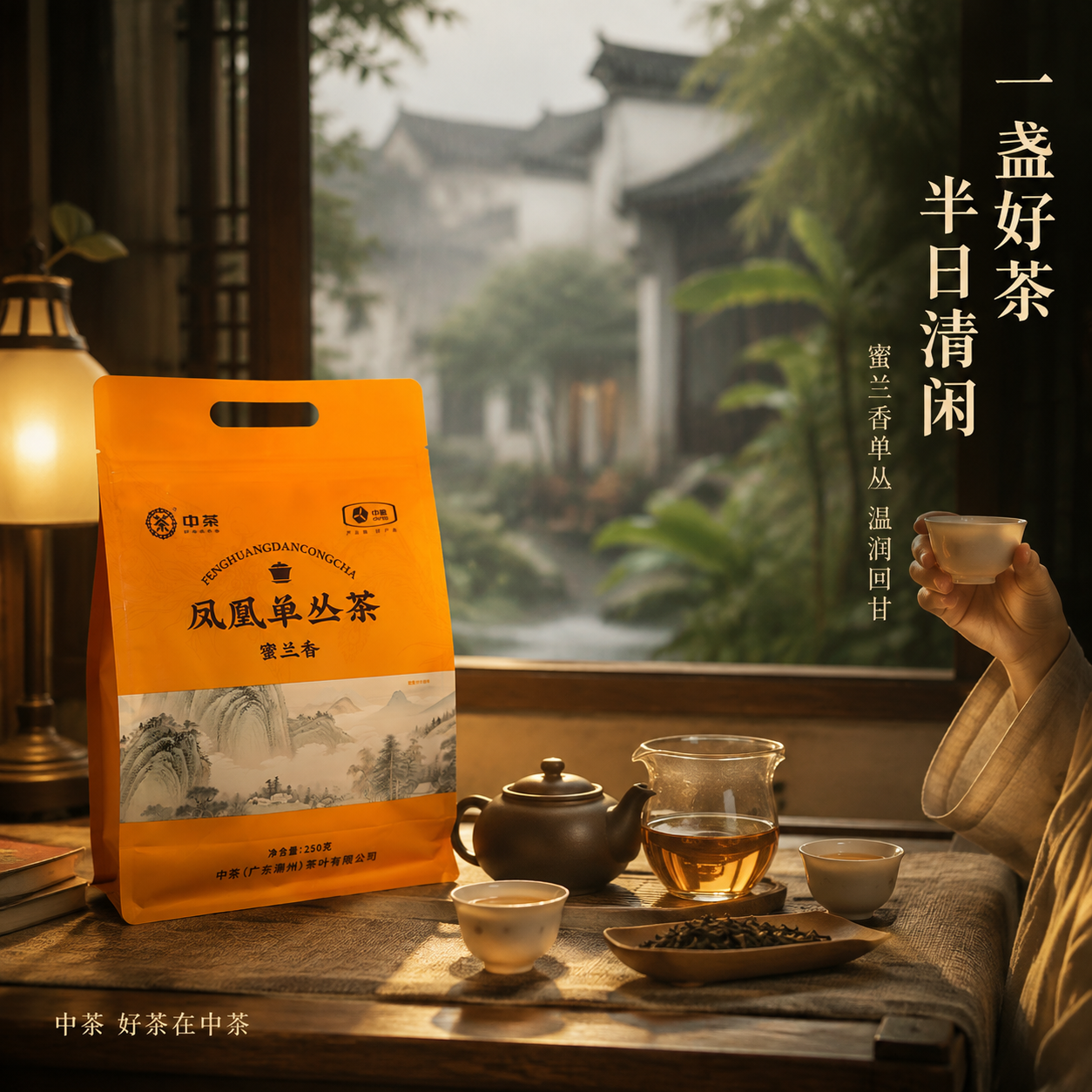 [主图-4 品饮场景] 中茶凤凰单丛茶蜜兰香 生活方式场景型主… - 图片创意预览