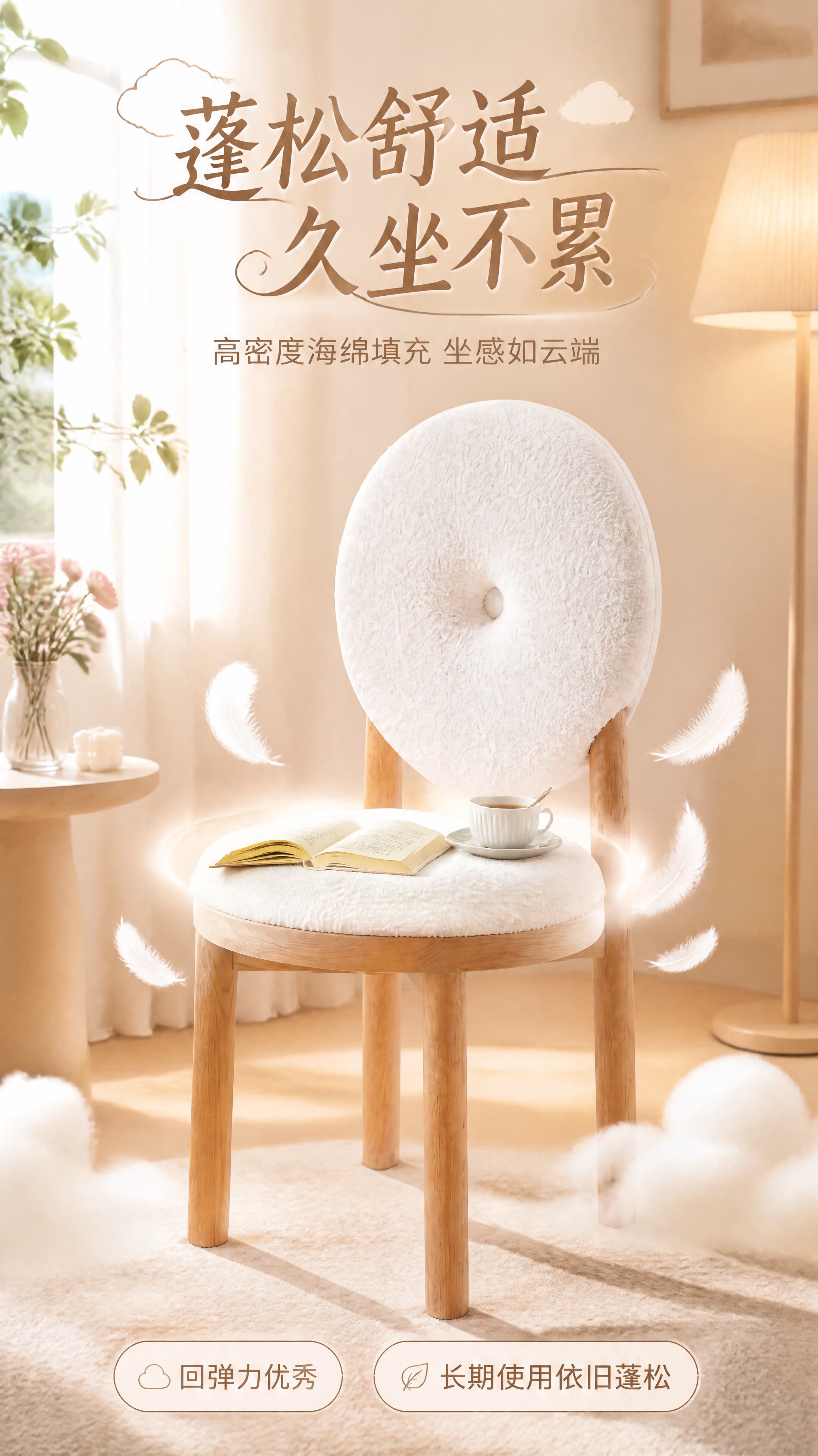 [第6张] 详情页体验页-久坐舒适蓬松坐感展示。本张使用【图1… - 图片创意预览
