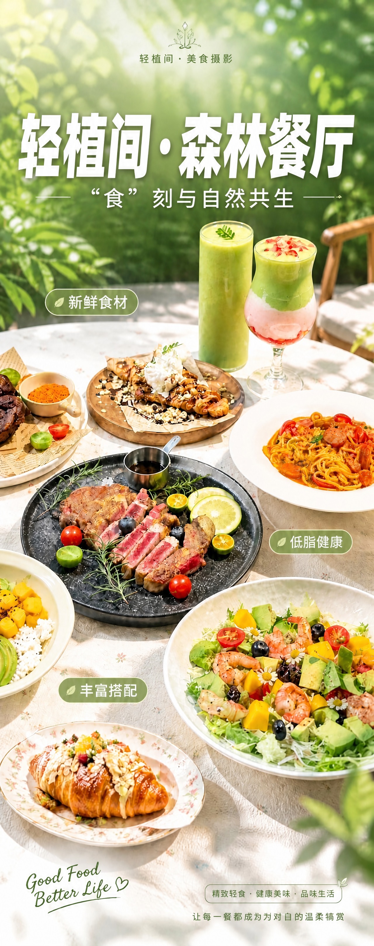 修改这张易拉宝美食海报的标题文字，其余画面内容、美食、背景、版… - 图片创意预览