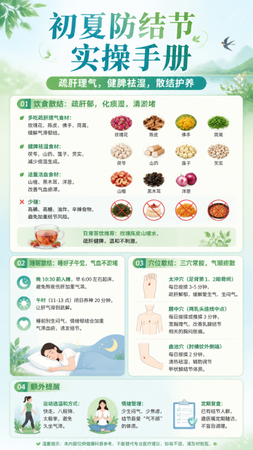 初夏预防结节科普宣传图预览效果