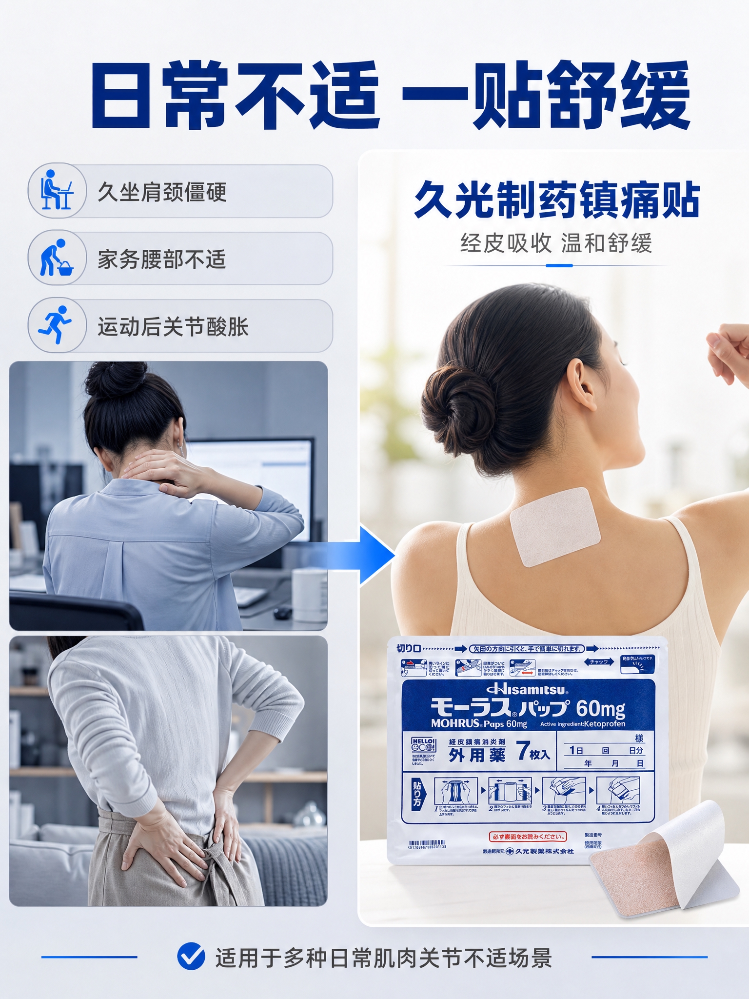 [商品] 使用【图1】久光制药酮洛芬镇痛贴包装袋；保留包装外观… - 图片创意预览