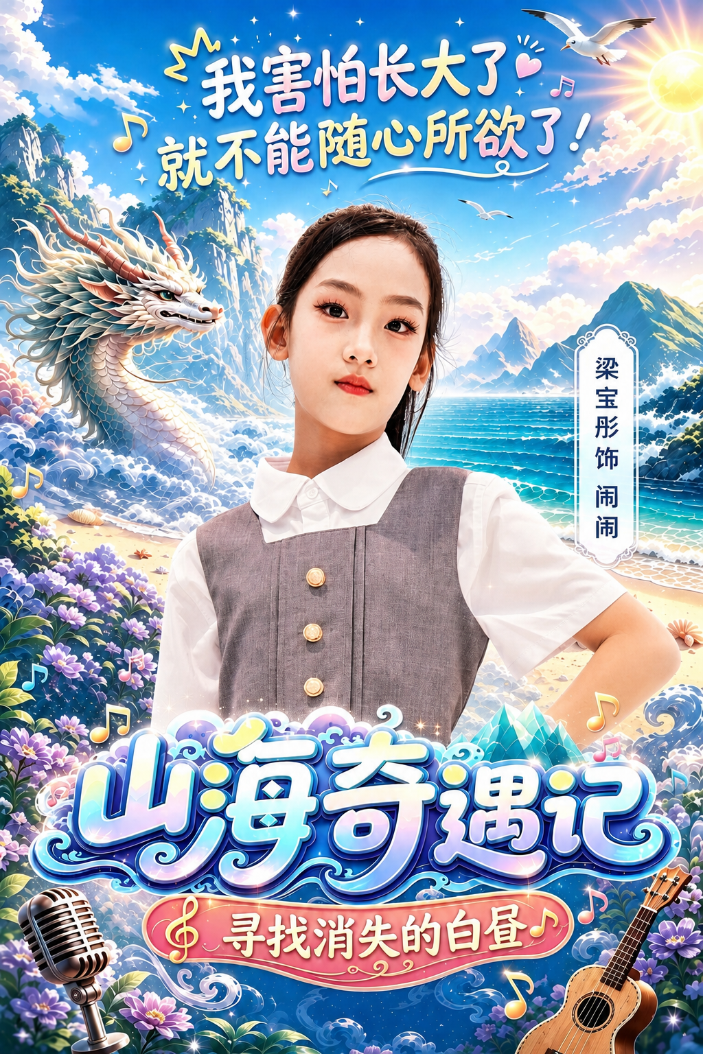 将第二张图中的人物完整抠出，保留图二的动作、表情、衣服、发型和… - 图片创意预览