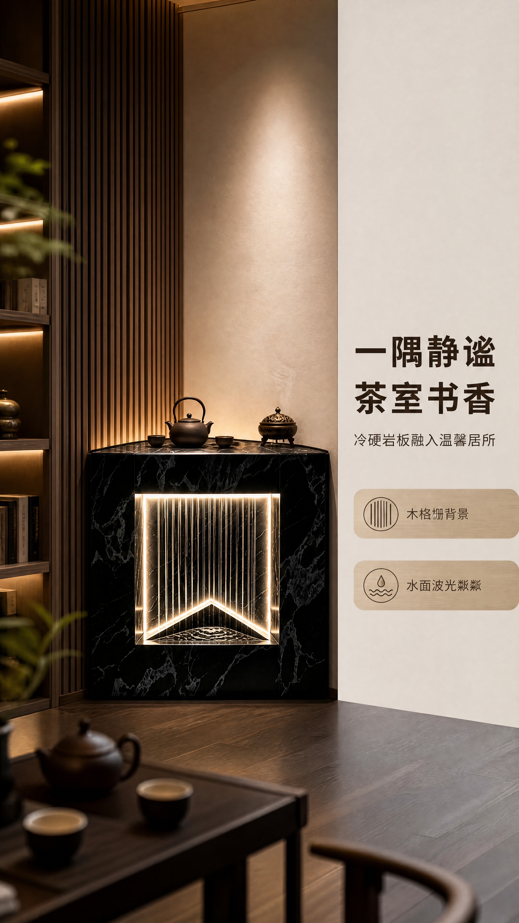 [商品] 使用【图1】轻奢流水玄关台；保留45度等腰三角形墙角… - 图片创意预览
