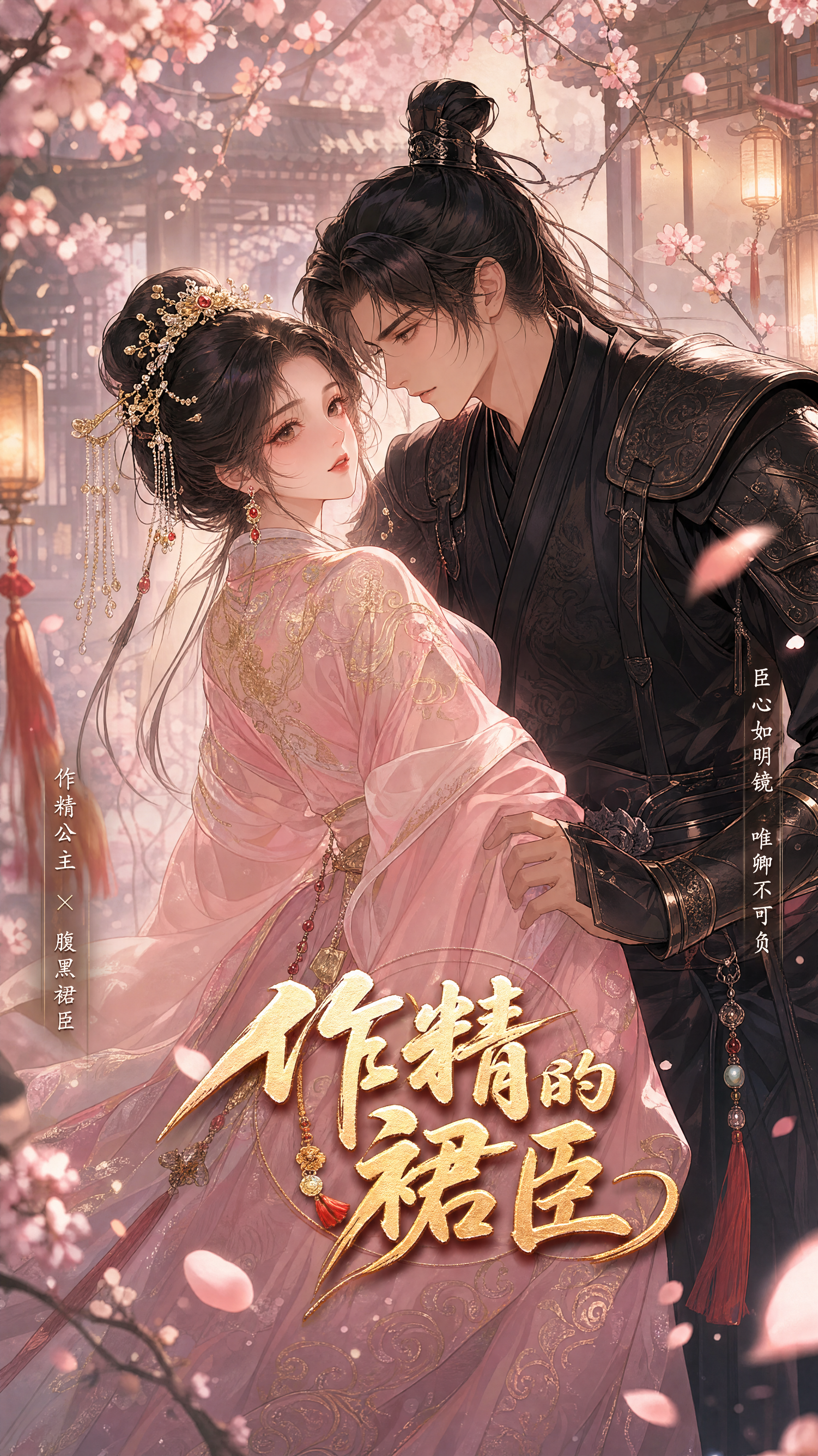 古风漫剧封面，比例9:16，非纯白背景，根据参考图男女主形象，… - 图片创意预览