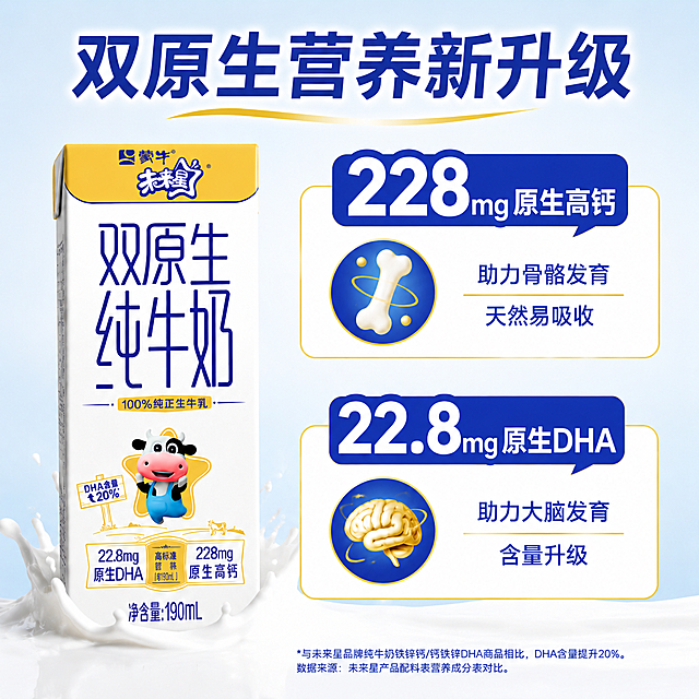 未来星双原生纯牛奶