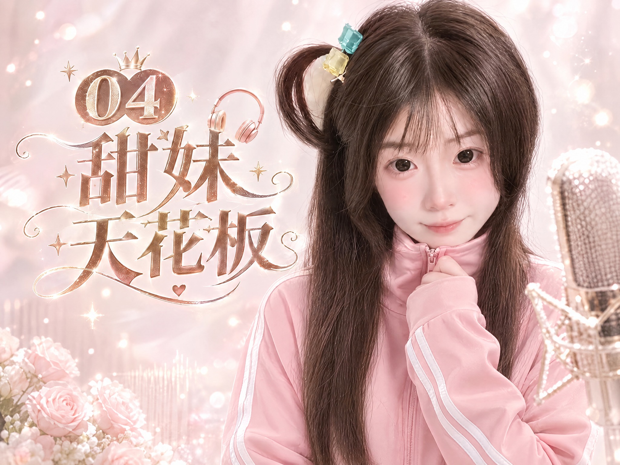 保持第一张图（即第三张图）中的人物脸部、发型发色、发饰完全不变… - 图片创意预览