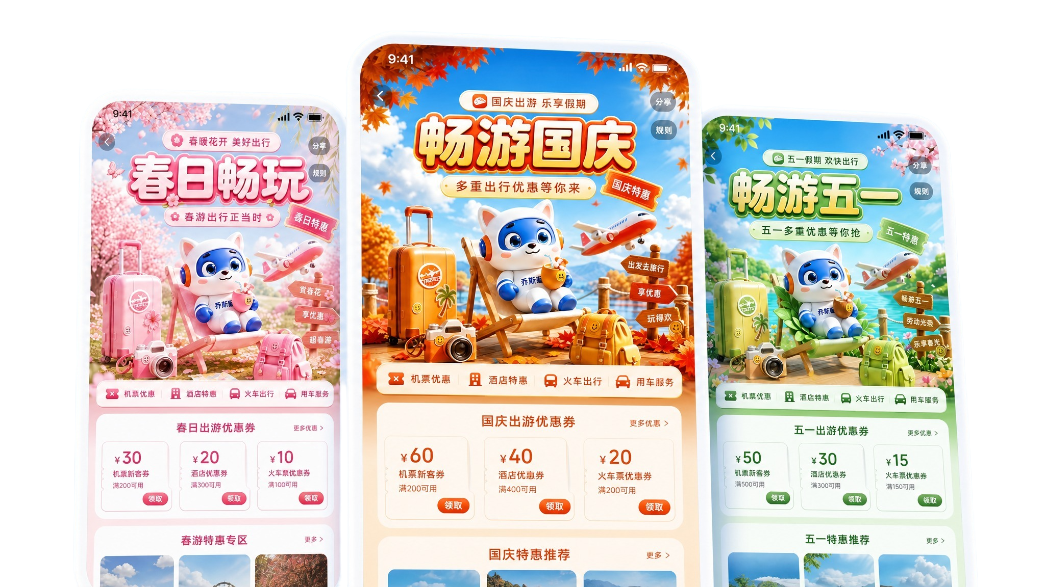 按照图2的效果图样式重新制作。三部手机呈错落立体排列，中间手机… - 图片创意预览