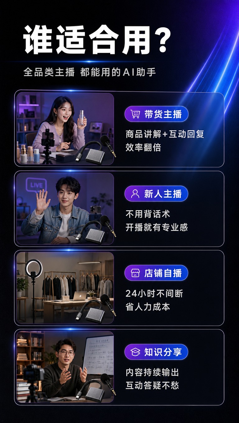[商品] 使用【图1】星选AI助播器；保留产品外观结构和颜色，… - 图片创意预览