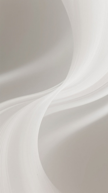 极简主义风格的白色渐变背景，具有流动感的曲线线条纹理，呈现出柔和的光影效果，整体色调保持浅色，光影变化丰富，纹路细腻且富有层次感，画面简洁干净，具有现代设计感，没有任何文字和标识元素。预览效果