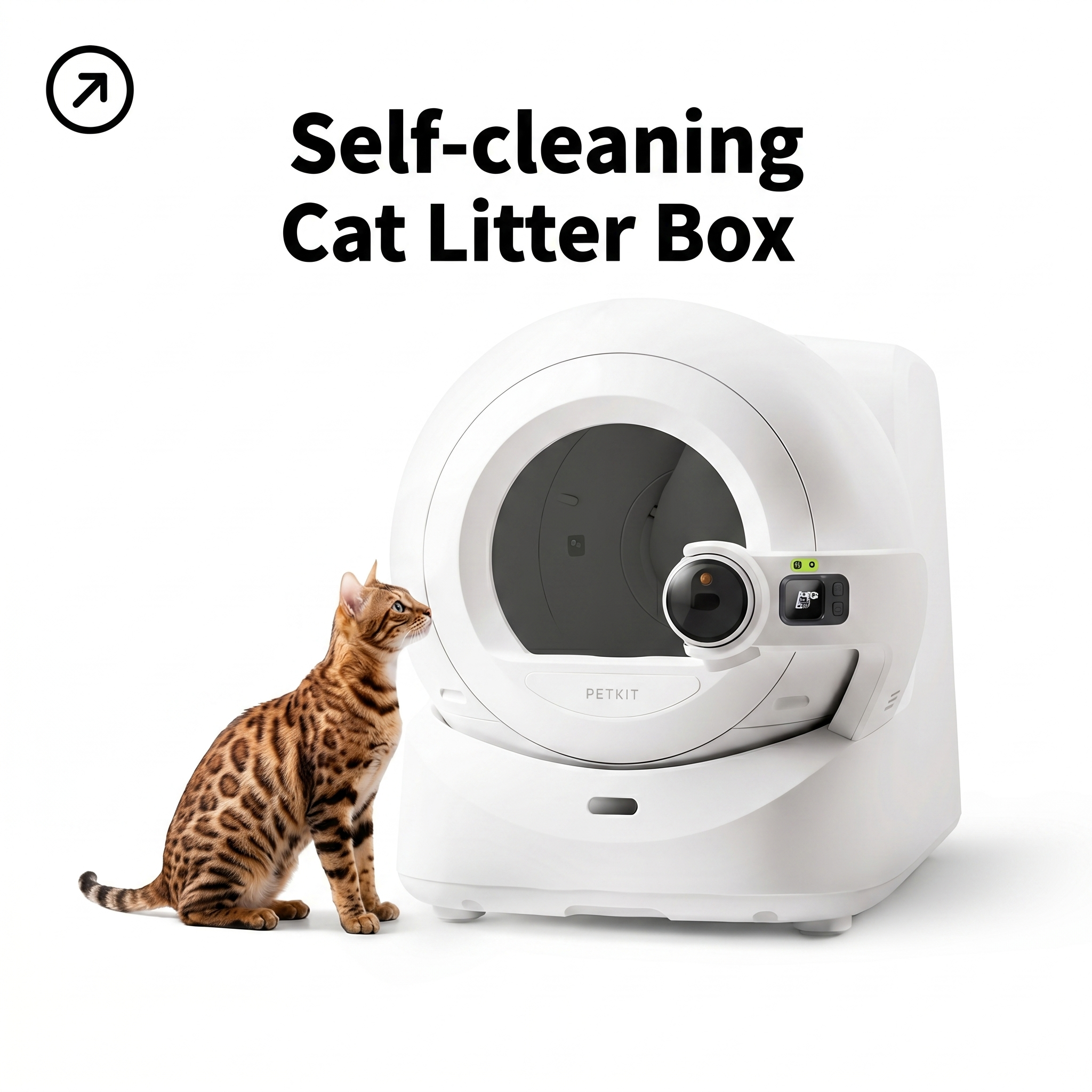 模仿参考图，生成Self-cleaning Cat Litte… - 图片创意预览