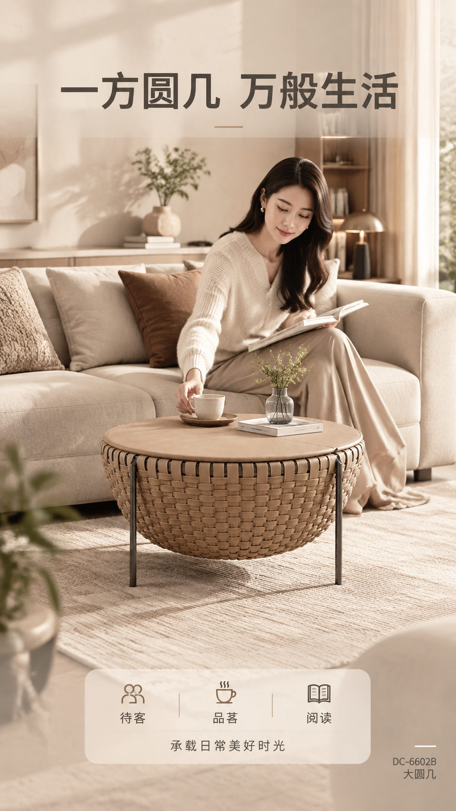 [商品] 使用【图1】DC-6602B大圆几；保留圆形编织马鞍… - 图片创意预览