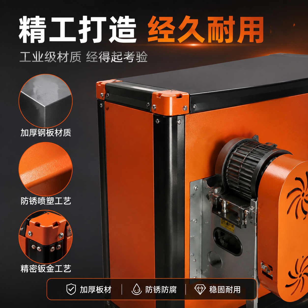 [主图-3] 材质工艺细节图，展示热风炉精工品质与耐用性。 [… - 图片创意预览