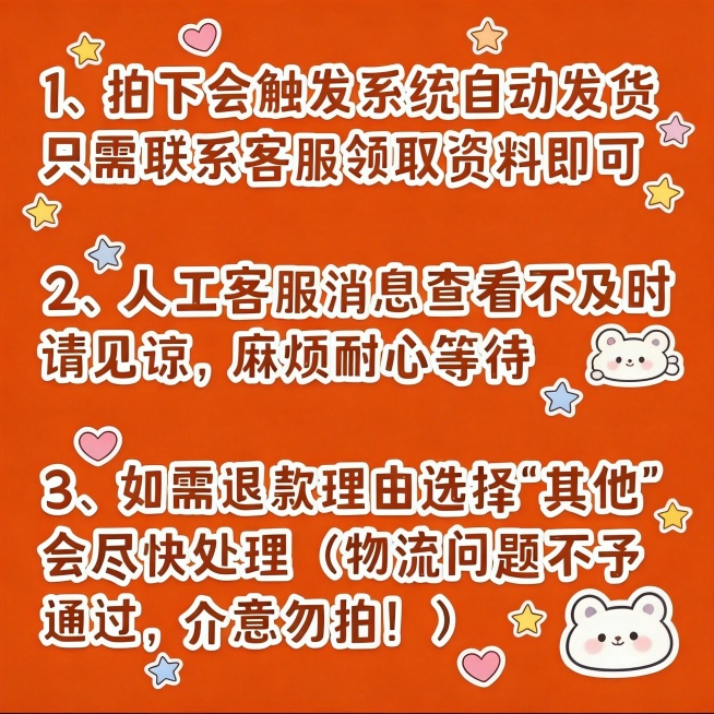 保持文案文字不变，更换字体样式，添加可爱贴纸装饰，去除右下角闲鱼水印预览效果