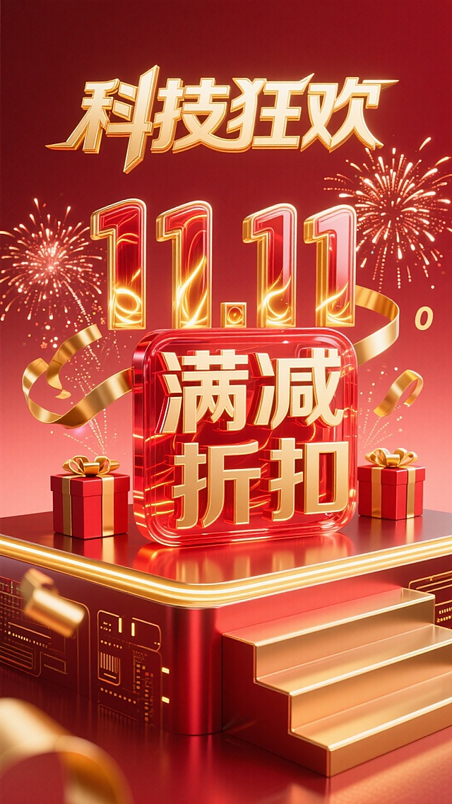 科技感加持，双 11 满减折扣狂欢来袭