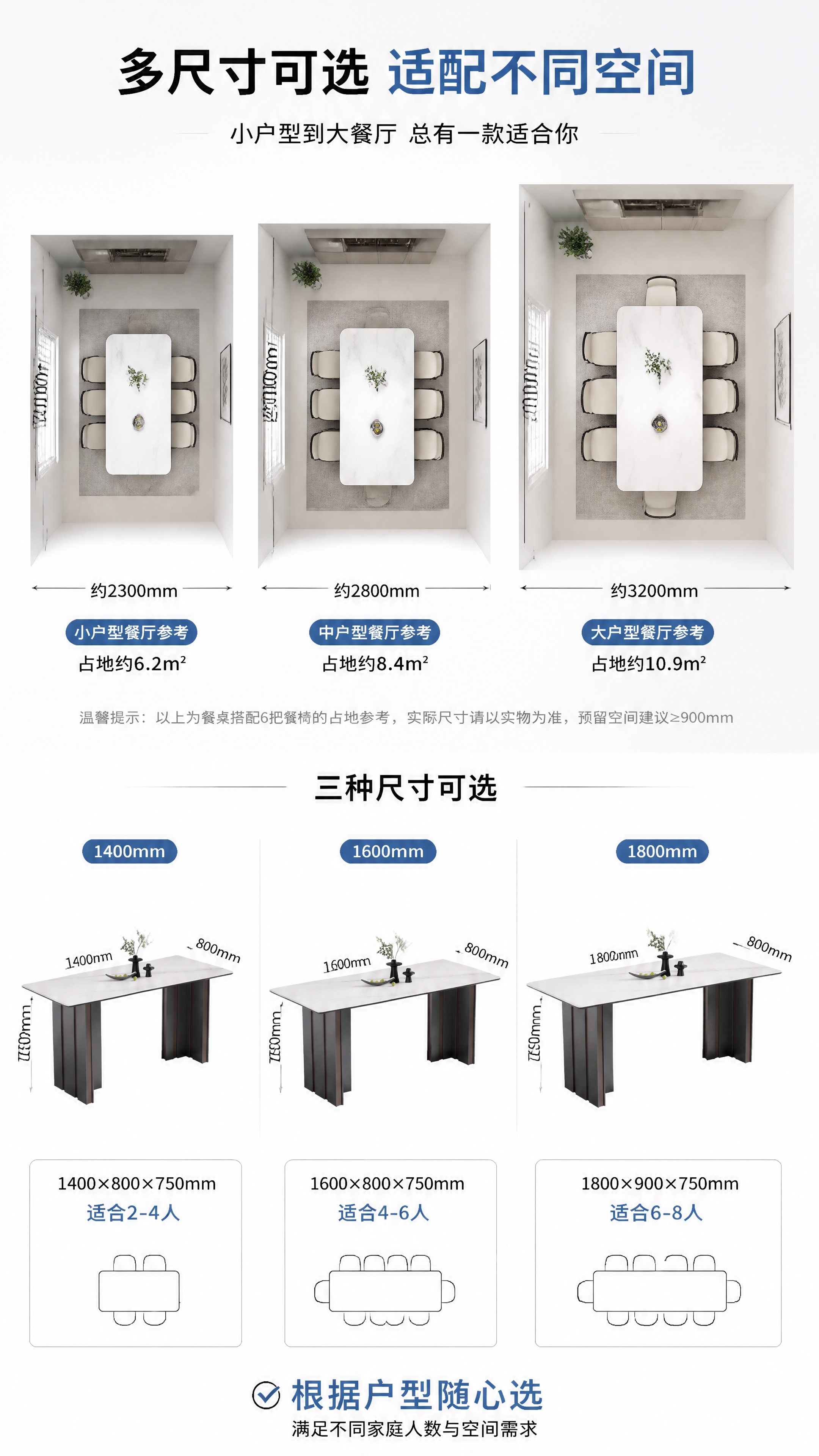 [第7张] 空间尺度页-多尺寸适配示意+占地参考。本张使用【图… - 图片创意预览