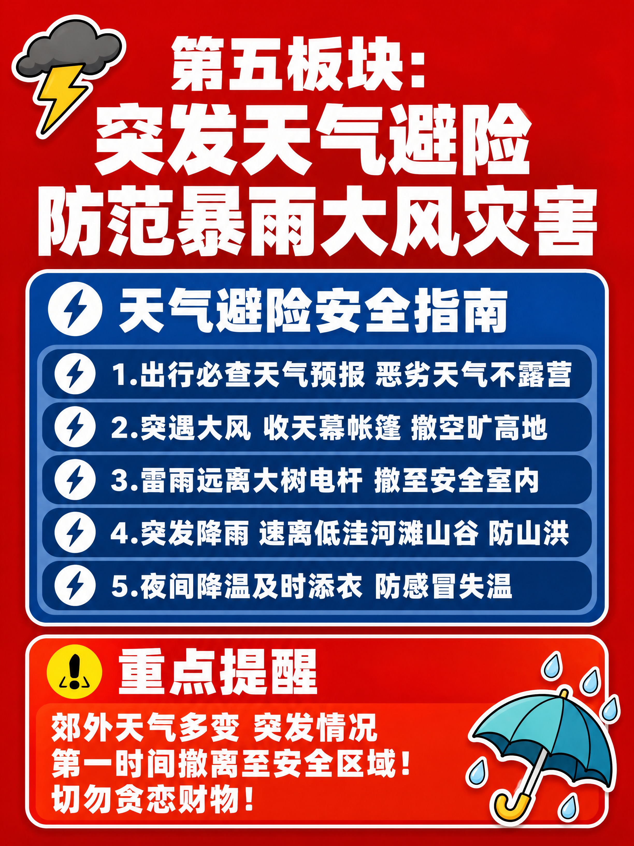 小红书笔记内页配图，纯大字图文排版，高饱和撞色警示风，版式精美… - 图片创意预览