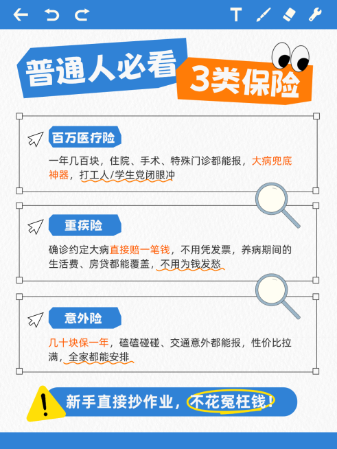 金融保险配置科普知识分享小红书封面预览效果