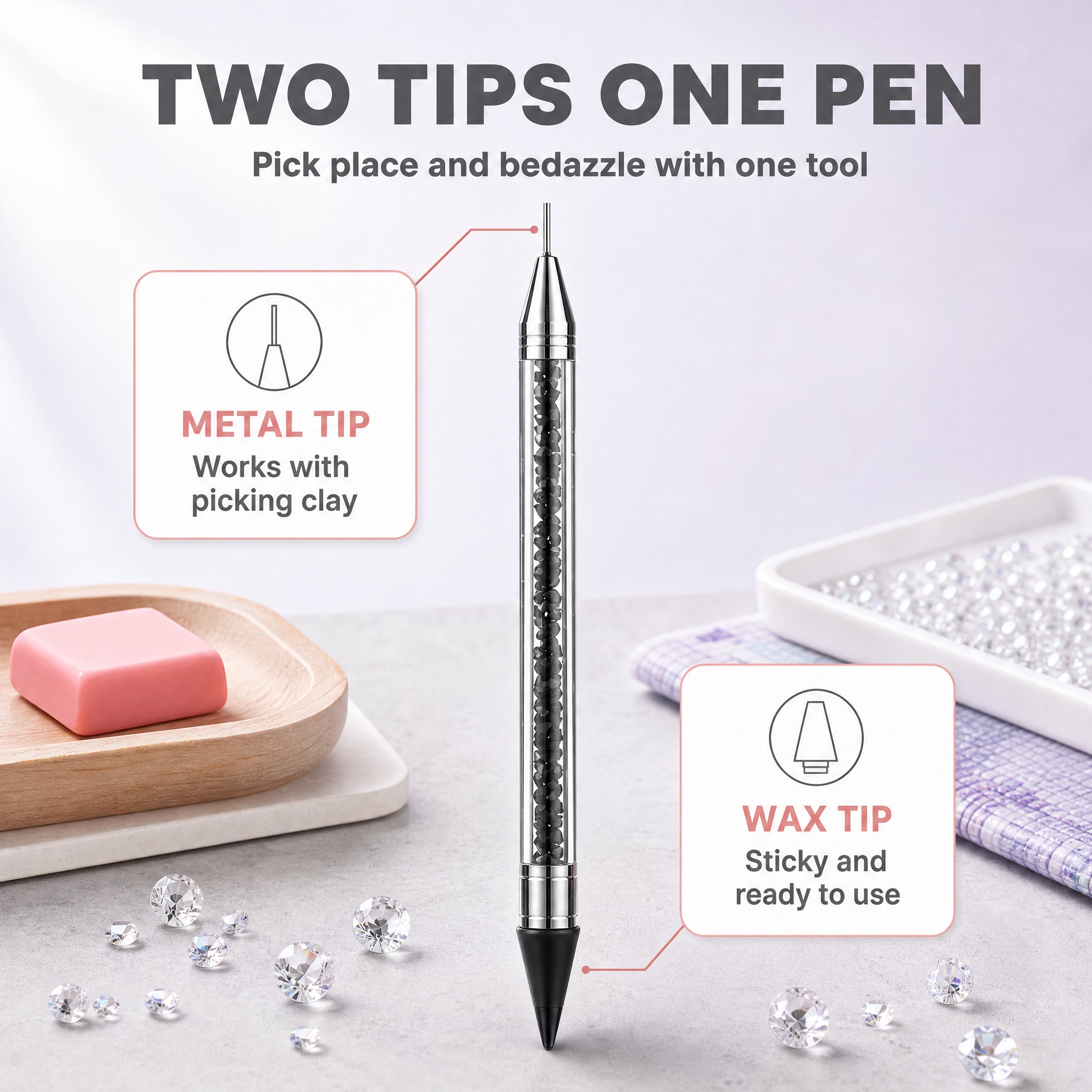 [主图-2] Dual-Tip Rhinestone Pick… - 图片创意预览