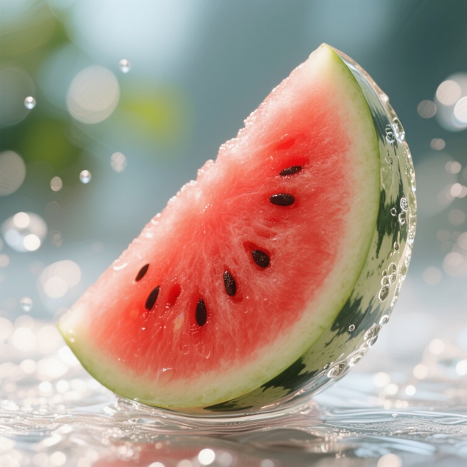 磨砂玻璃质感，西瓜预览效果