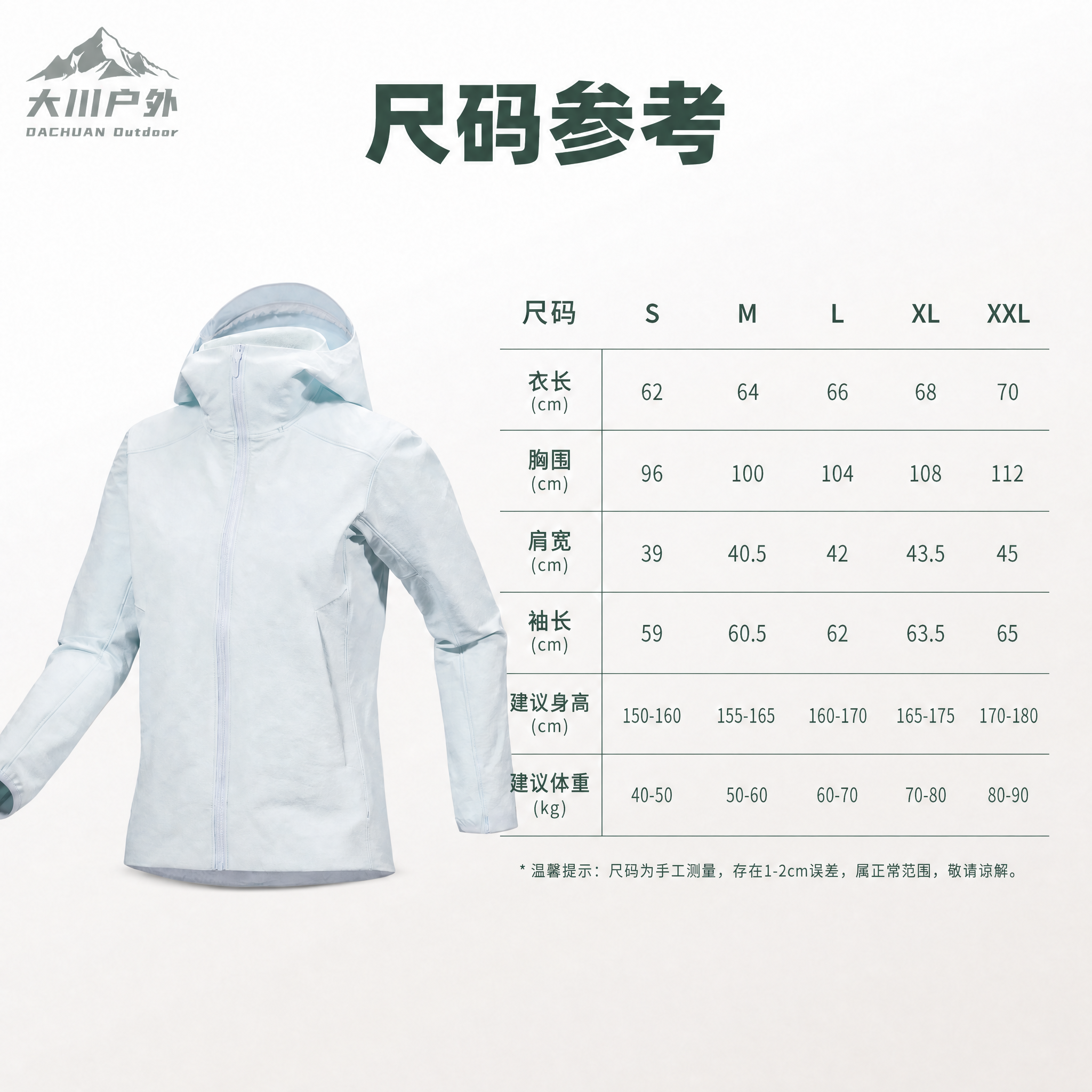 将画面左上角的原有LOGO替换为新的灰绿色山峰大川户外LOGO… - 图片创意预览