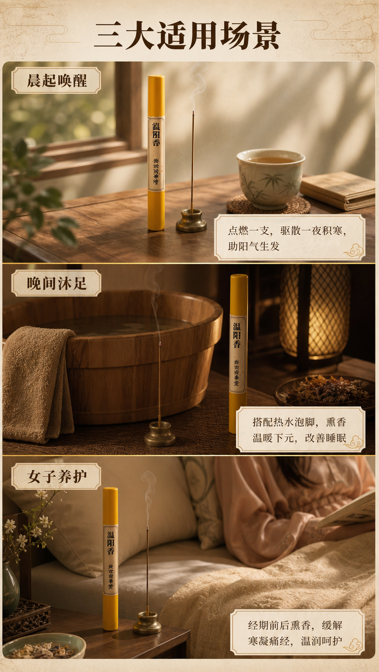 [商品] 使用【图1】香管与【图2】线香，分别融入三个场景中；… - 图片创意预览