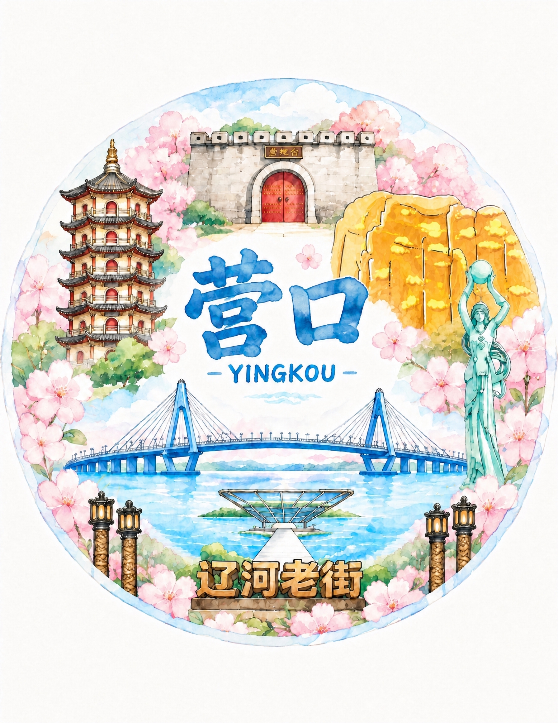 将画面右上角的山体替换为参考图中山的样式：橙黄色岩石山体，表面… - 图片创意预览