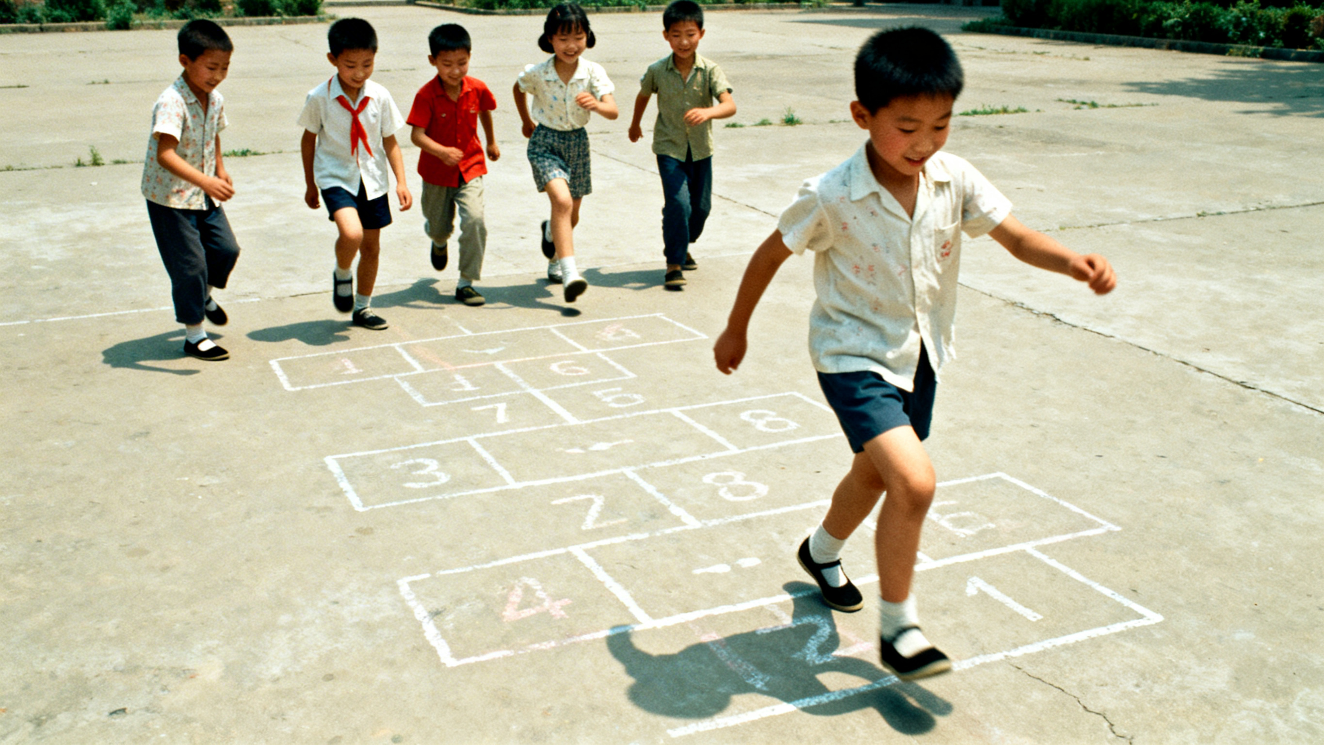 A group of joyful Chinese child… - 图片创意预览