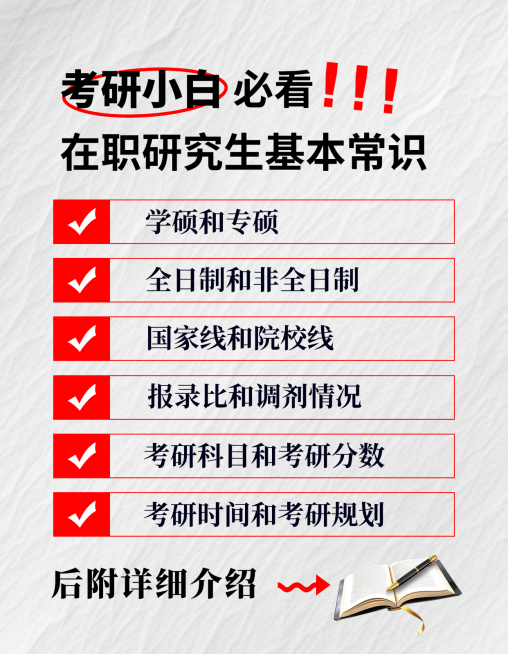 扁平风考研常识小红书封面预览效果