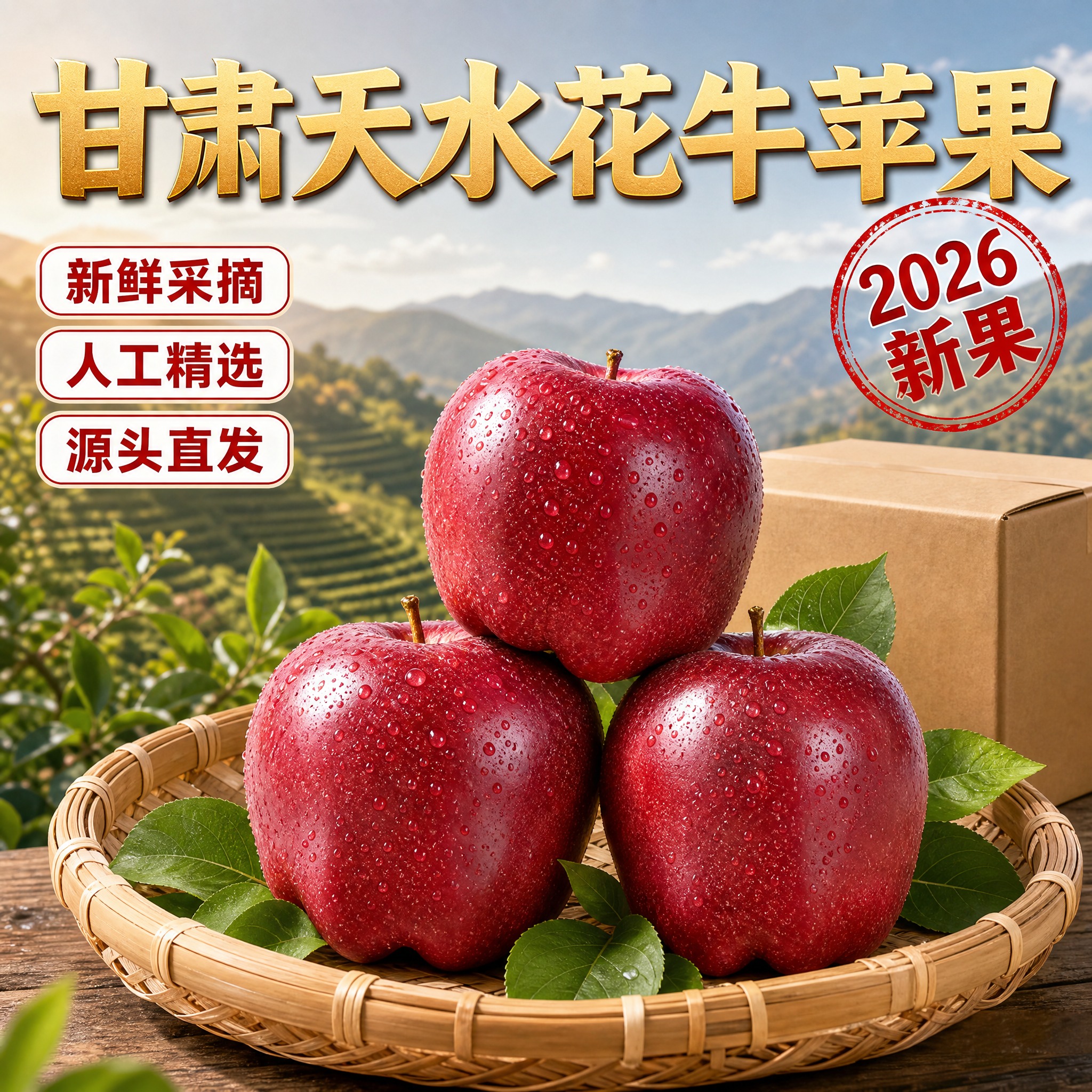 [主图-2] 京东生鲜电商主图，大号金字·高山梯田，上文下图构… - 图片创意预览