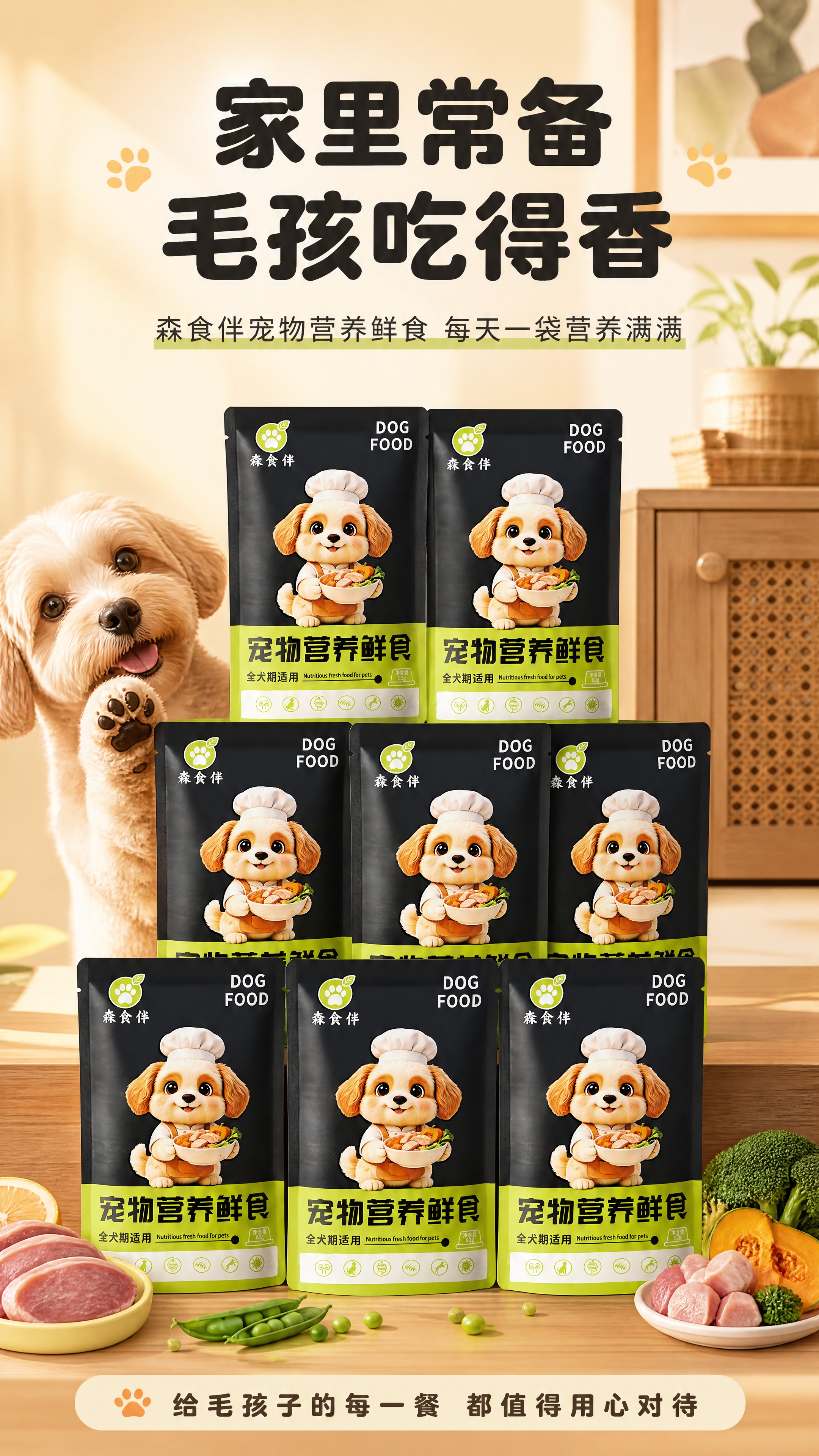 [商品] 使用【图1】森食伴宠物营养鲜食包装袋；保留包装完整结… - 图片创意预览