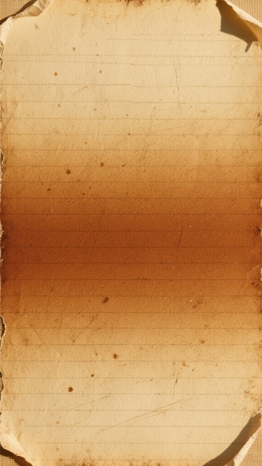 一张具有浓郁复古怀旧风格的牛皮纸背景图，整体呈现出温暖的棕黄色调，从中心的米黄色向边缘逐渐过渡为较深的赭石棕色，形成自然的渐变晕染效果。画面布满了细致且自然的纹理，包括细密的横向和纵向交错线条、不规则分布的细小斑点、轻微的刮痕和磨损痕迹，以及边缘处更明显的褶皱和陈旧感，营造出类似陈年纸张或复古亚麻布的粗糙质感。光线柔和且均匀，没有强烈的明暗对比，整体氛围宁静、质朴，充满岁月沉淀的味道。预览效果