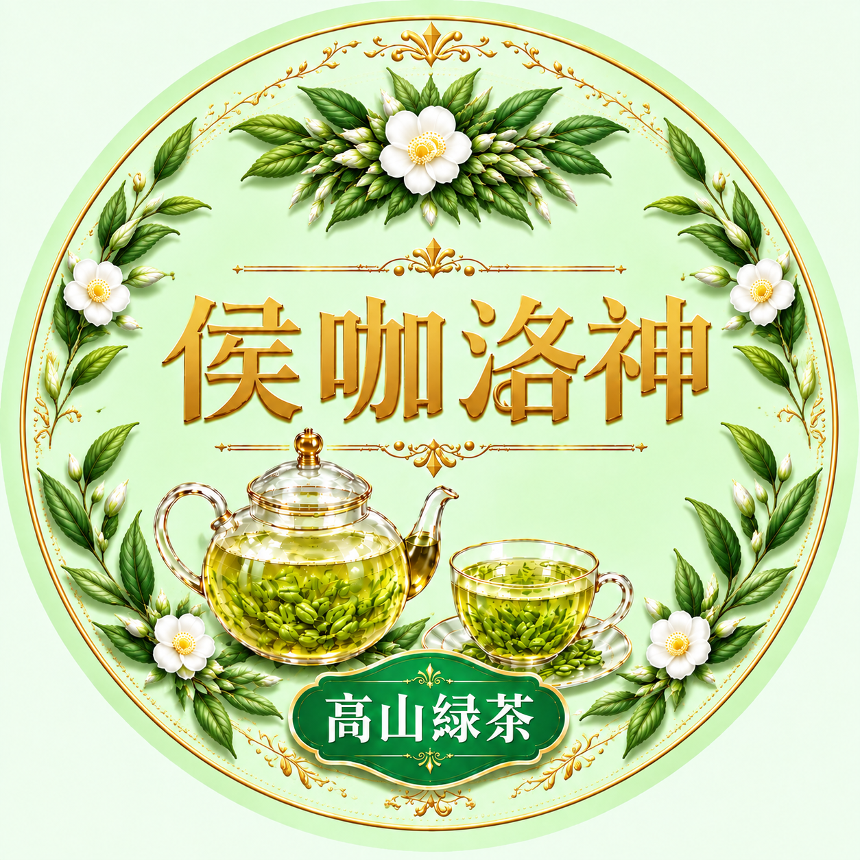 基于参考图修改，将四周所有茶叶的整体数量减少40%，去掉部分过… - 图片创意预览