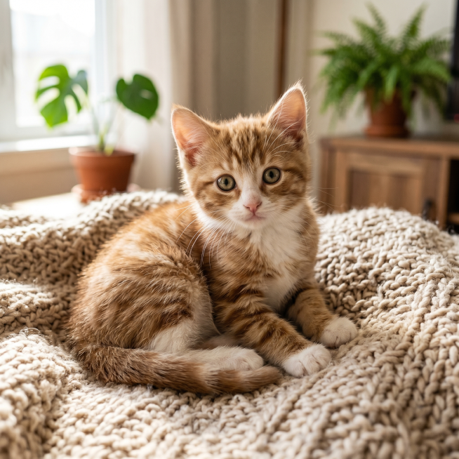 一只可爱的猫咪预览效果