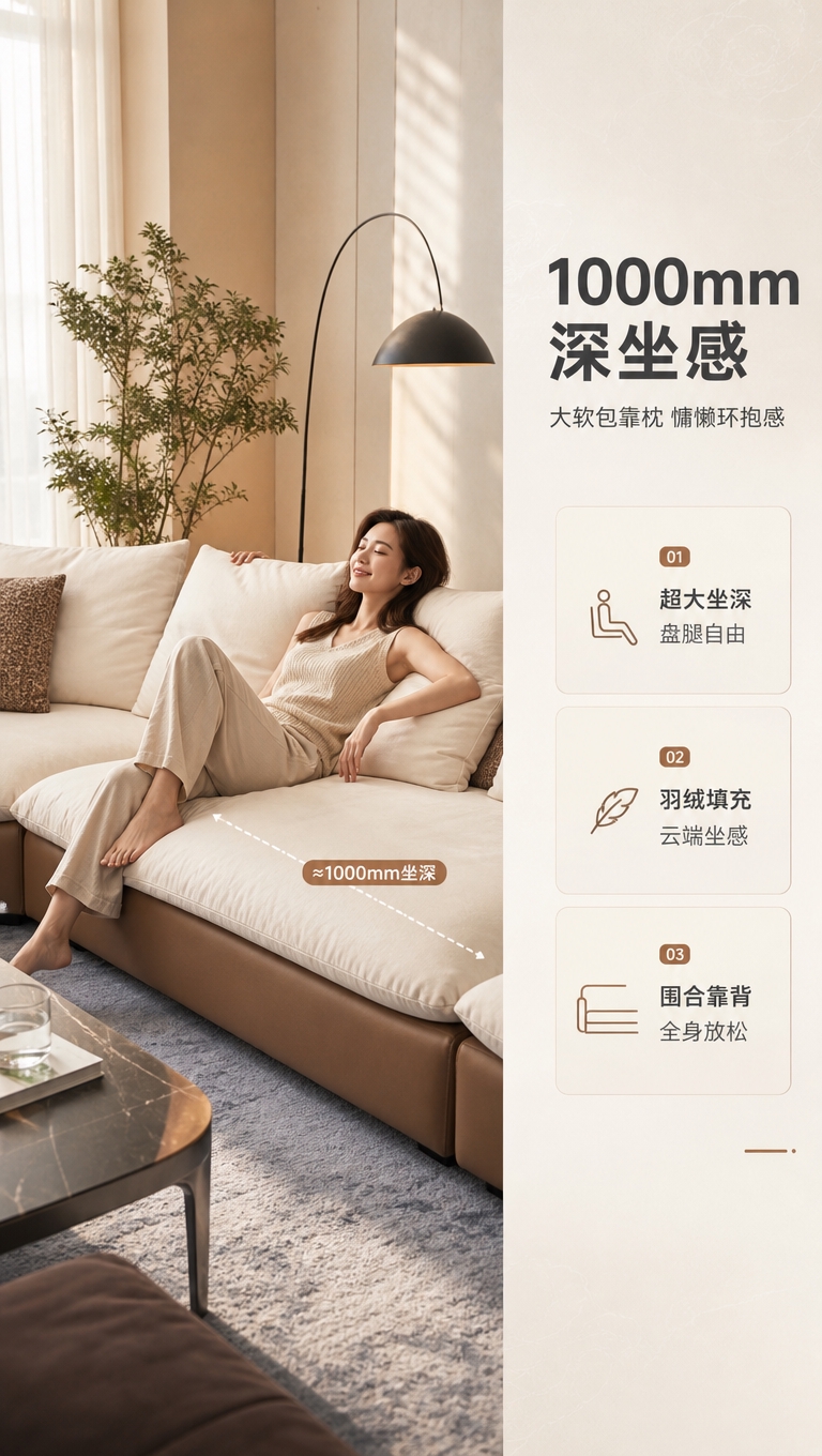 [商品] 使用【图1】意式弧形转角模块化沙发；保留弧形转角结构… - 图片创意预览