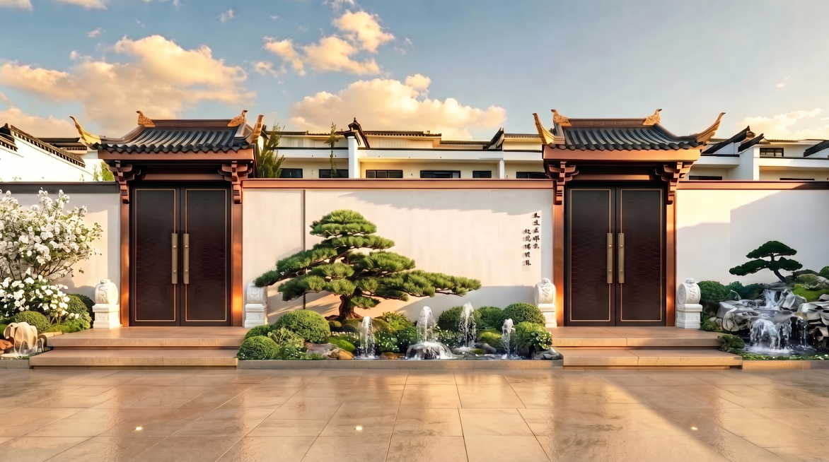 刻画植物、水景和石头的细节，让它们更加真实自然，画面其他内容保持不变预览效果