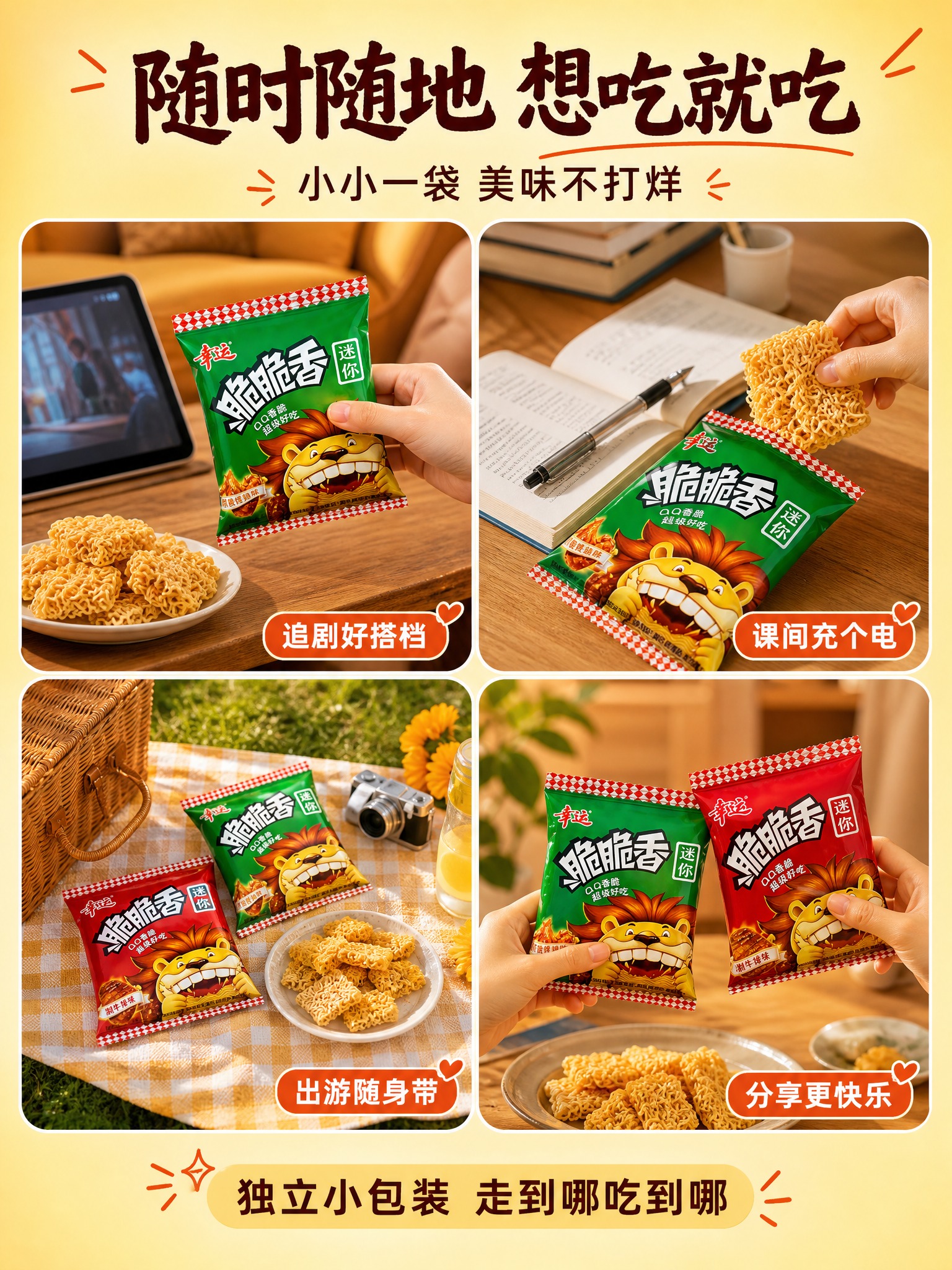 [商品] 使用【图3图5】幸运脆脆香干脆面；保留包装袋外观、l… - 图片创意预览