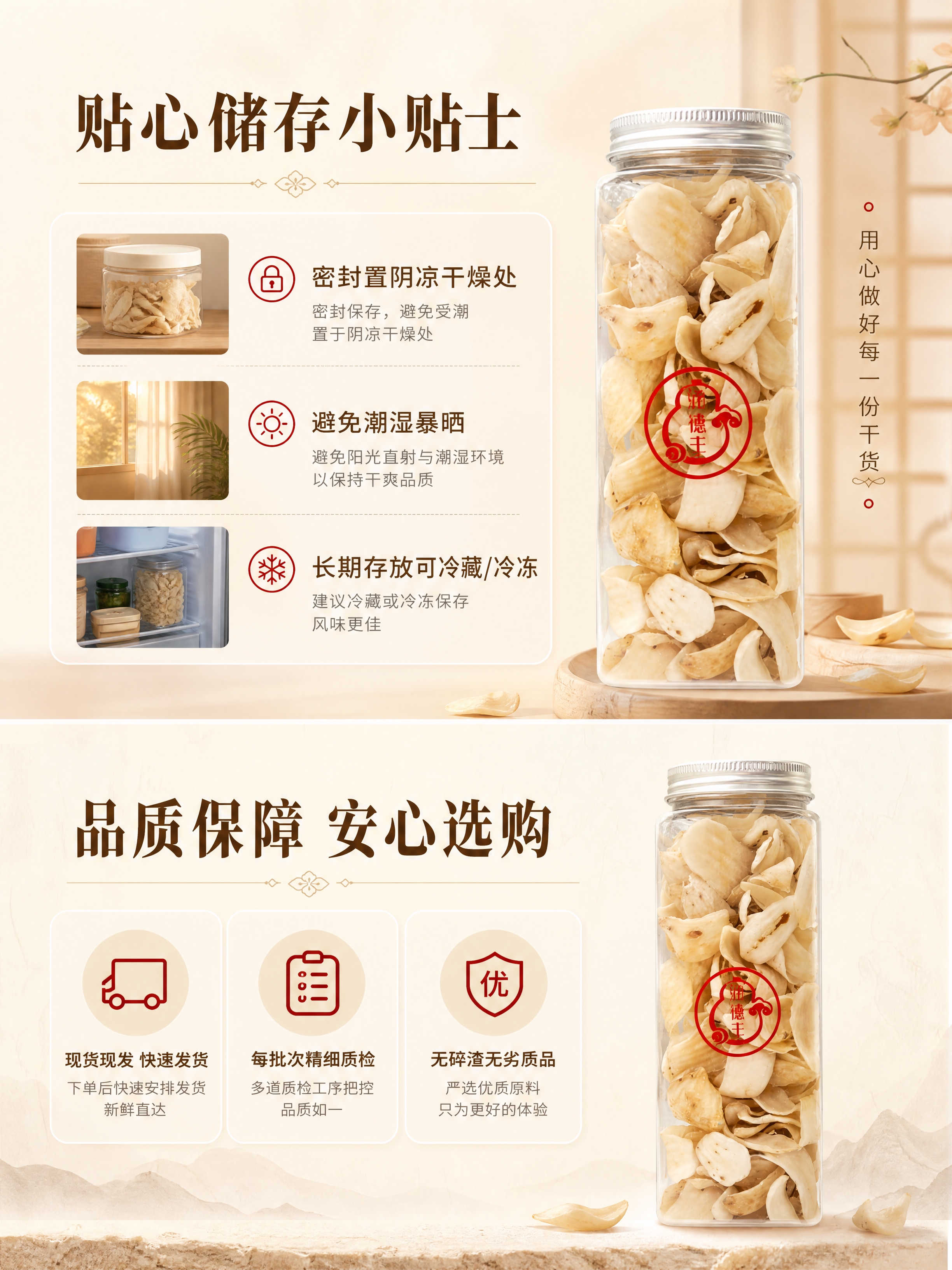 [商品] 使用【图4】单罐百合干（大罐）；保留透明方罐、银色旋… - 图片创意预览