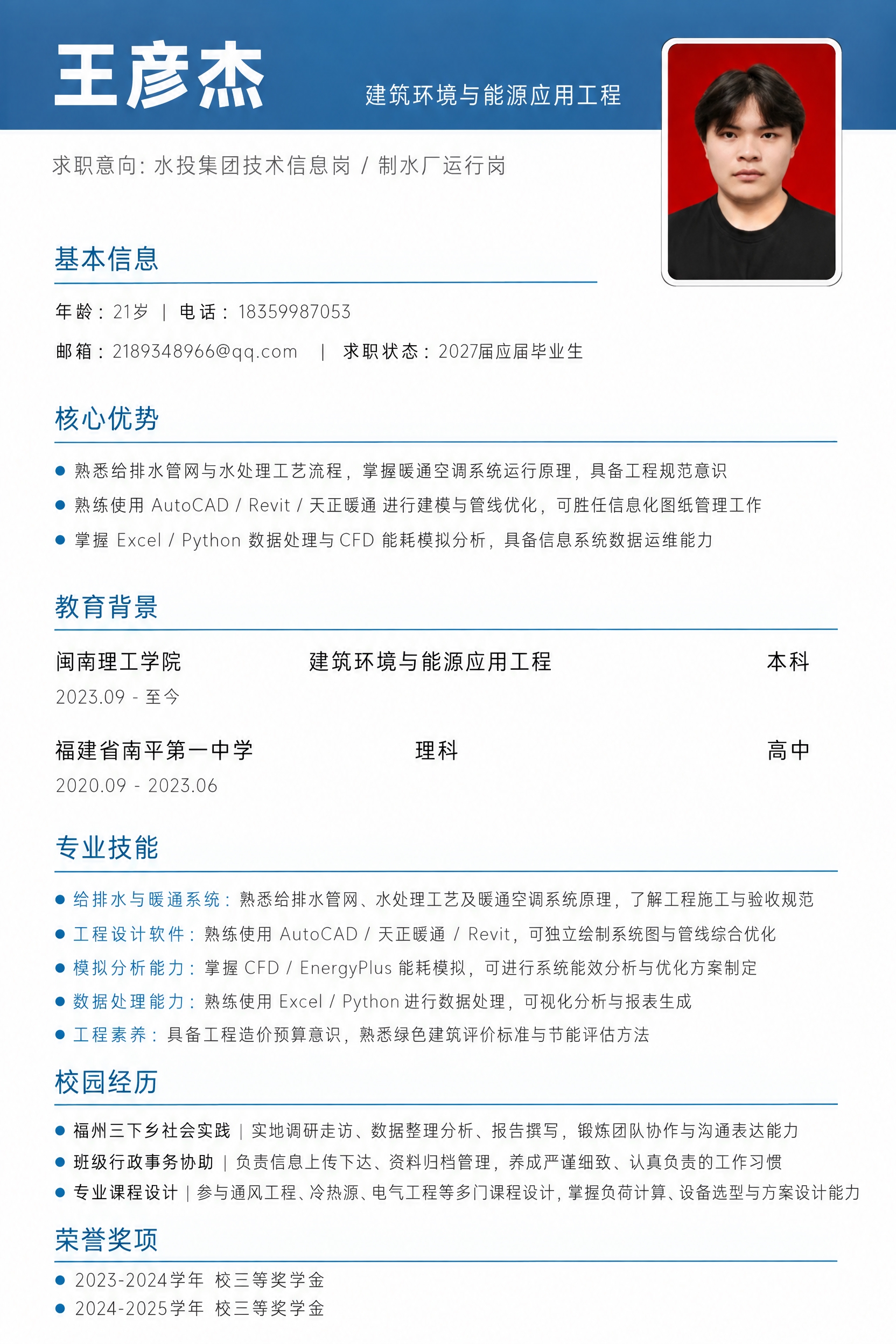 将第一张简历图右上角照片区域的图像，整体替换为第二张图（红色背… - 图片创意预览