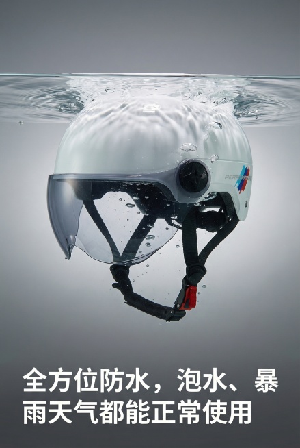 做一个详情页图片，尺寸750px*1200px.目标： 回答用户“这对我有什么好处？” 呈现方式： 将技术参数转化为用户可感知的利益点。  功能： “全方位防水” 利益： “可以泡水，暴雨天气都可以正预览效果