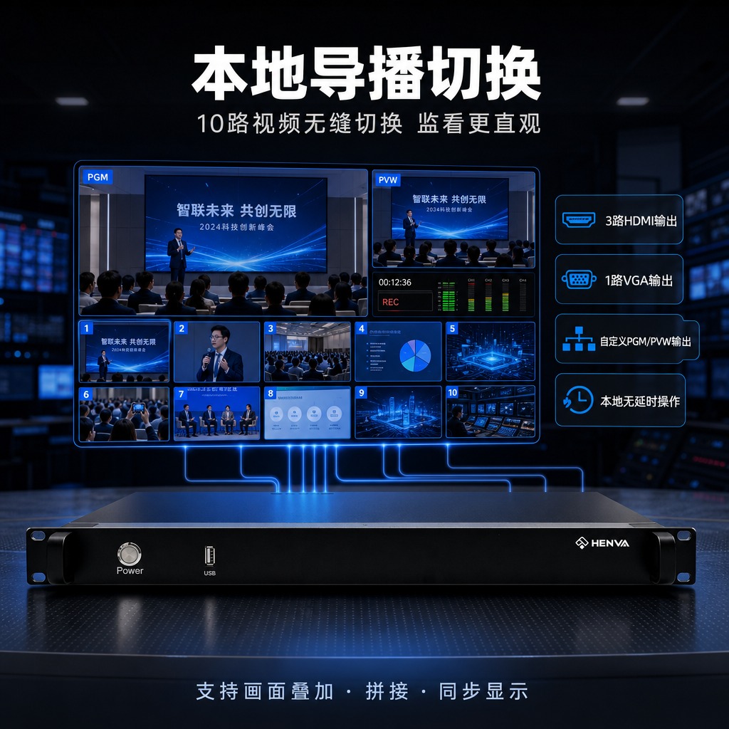 [商品] 使用【图1】HENVA录播服务器HW-LBS6，正面… - 图片创意预览