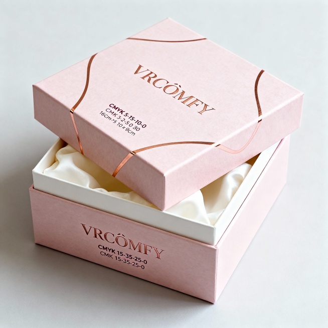 长16cm宽16cm高9cm square box packaging, French romantic style for European and American markets, main c预览效果