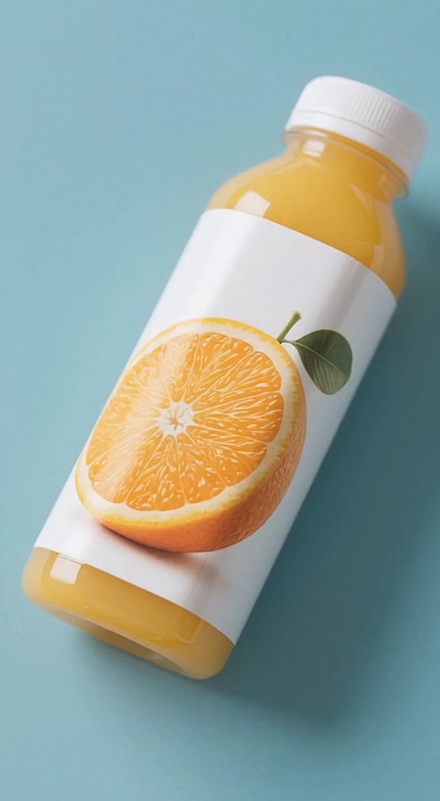 不要字幕，火车车窗视角，窗外有个老大爷抱着超级巨型产品在外面追火车，对着镜头喊：自然甜润无负担！精选鲜橙压榨，果香纯粹超解渴，随时随地补元气，追剧、佐餐都适配，带一个走吧，真的好喝啊。