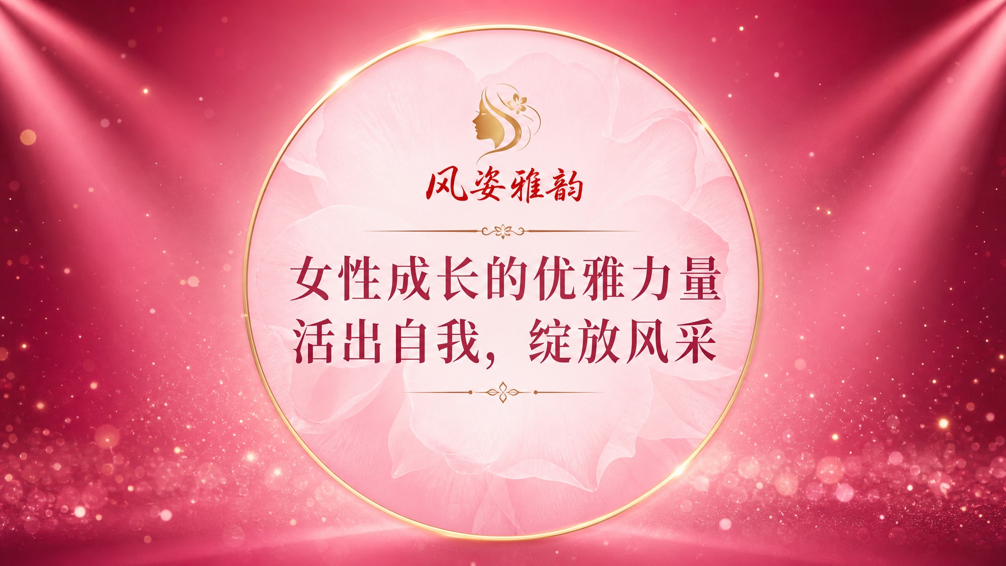 官网文章缩略图设计，版式五：圆形聚焦布局。画面中央有一个金色细… - 图片创意预览