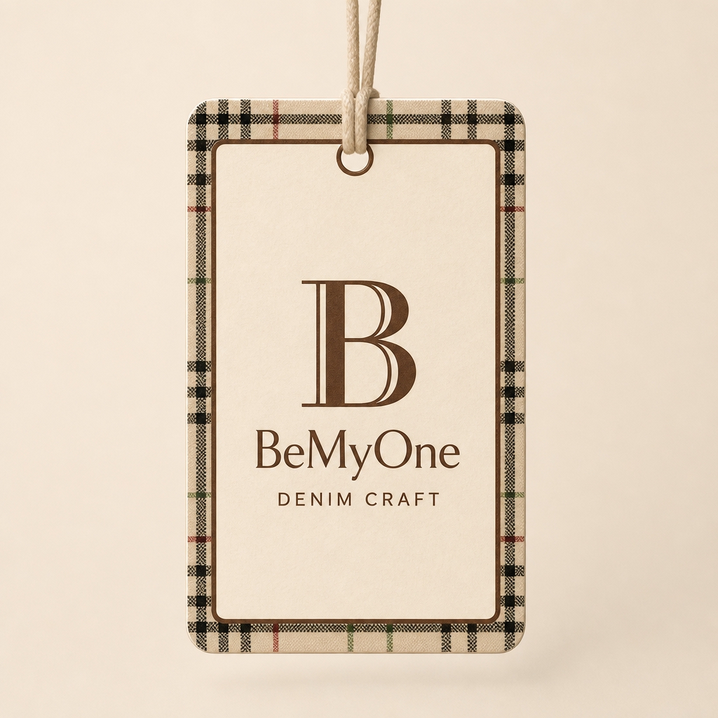 基于参考图中的品牌风格，为 BeMyOne 品牌设计一款服装吊… - 图片创意预览