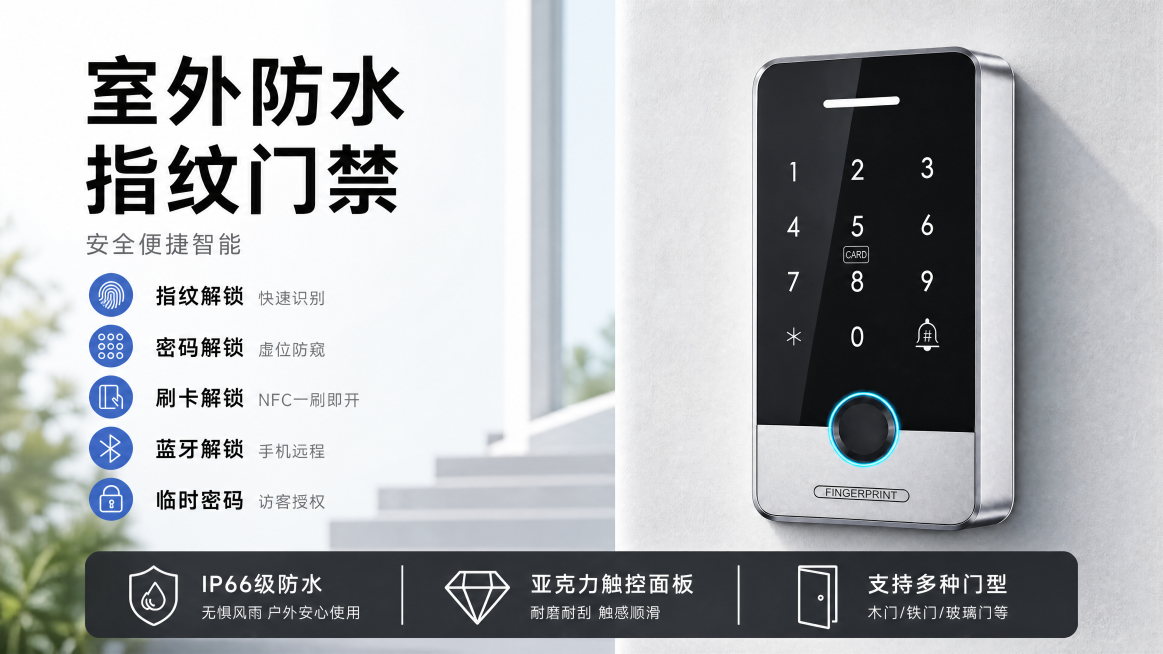 防水门禁预览效果