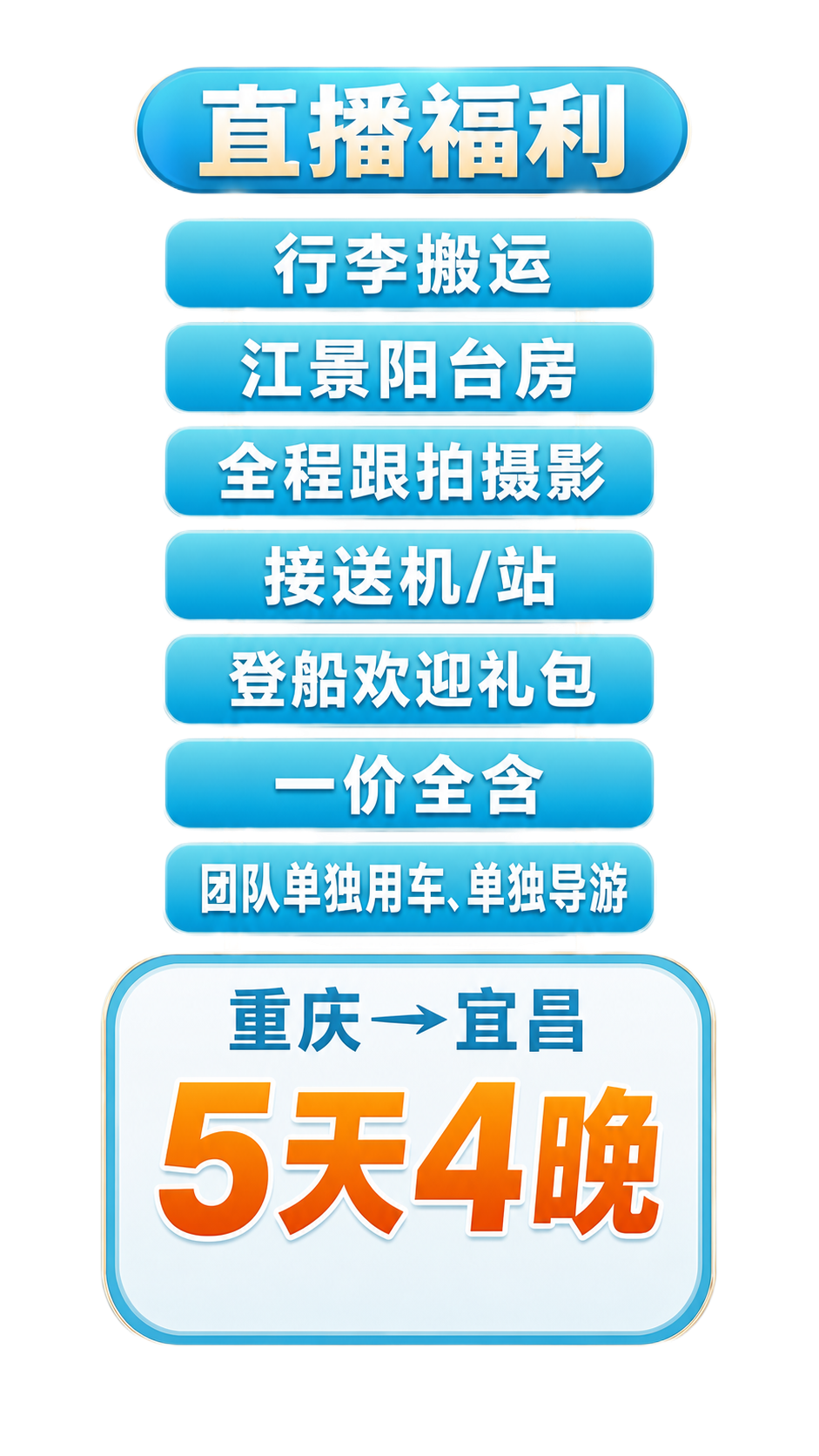 对图片进行以下修改：1. 将“直播福利”下方所有蓝色条目中的文… - 图片创意预览